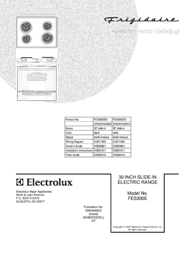 Diagram for FES300EBD