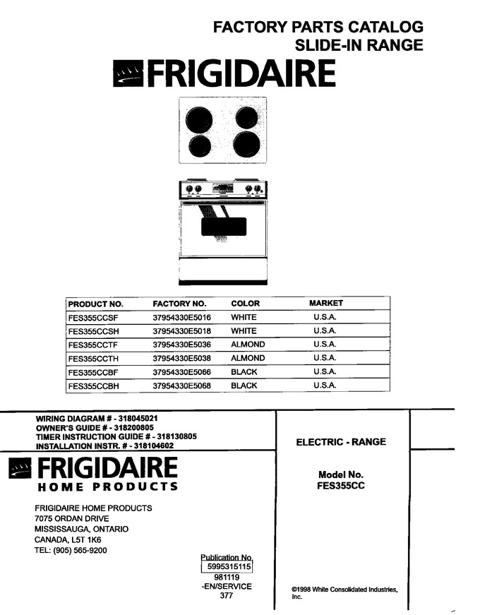 Diagram for FES355CCTF