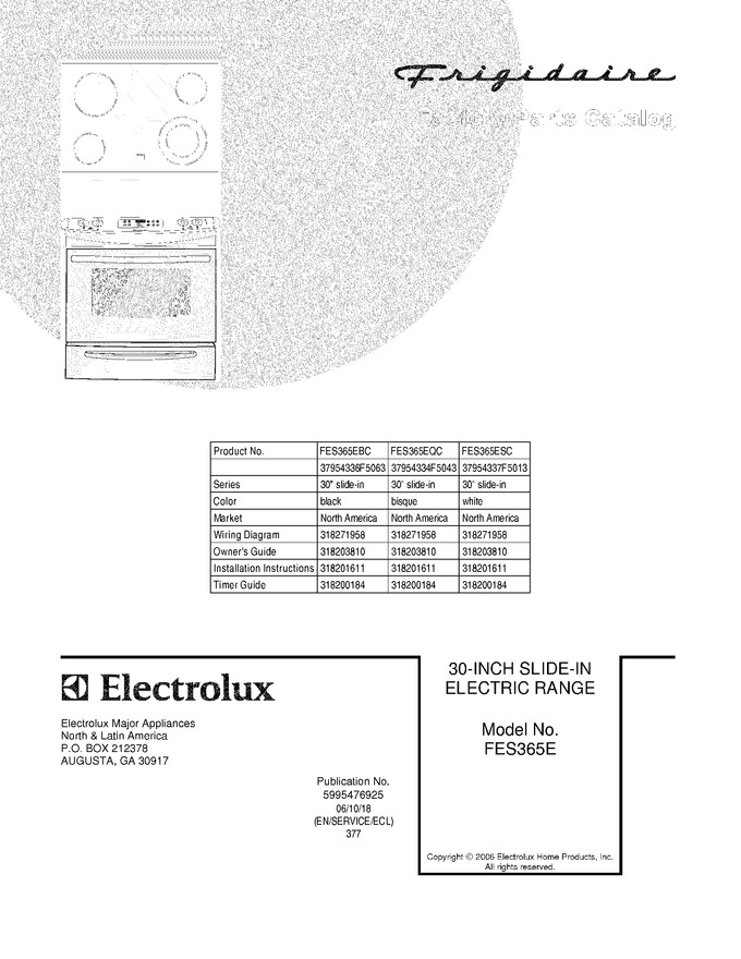 Diagram for FES365EBC