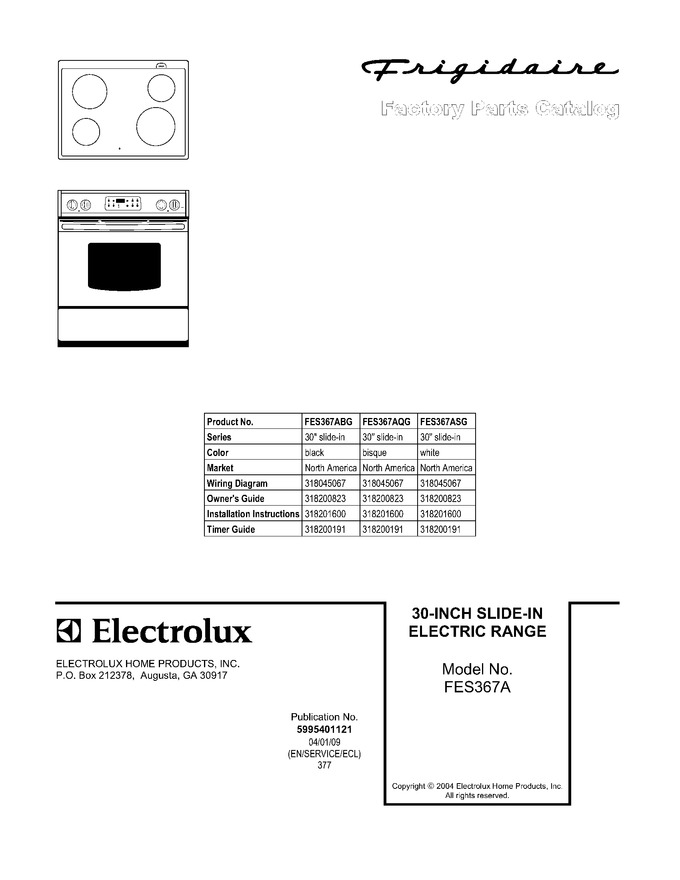 Diagram for FES367AQG