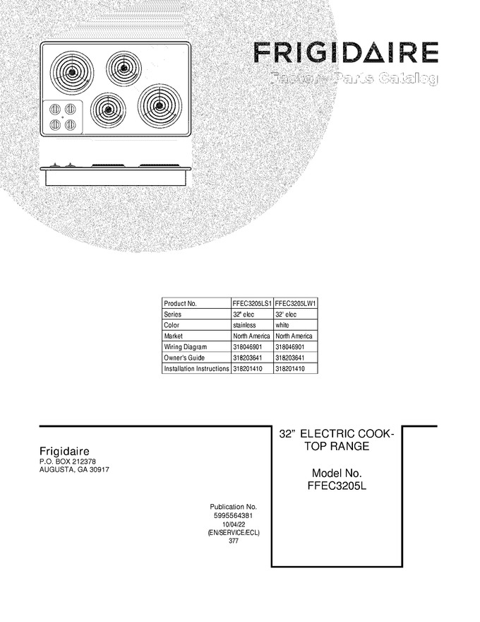 Diagram for FFEC3205LW1