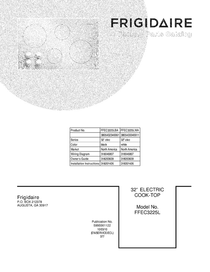 Diagram for FFEC3225LBA