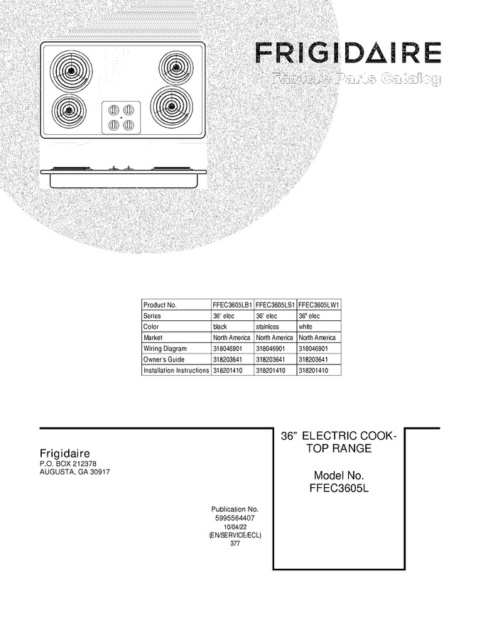 Diagram for FFEC3605LS1