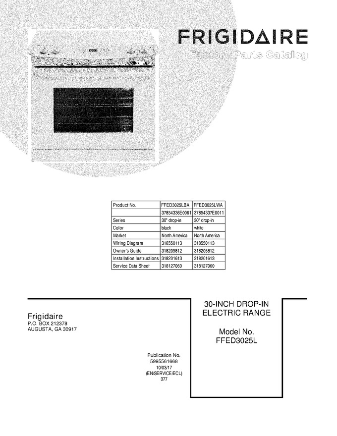 Diagram for FFED3025LBA