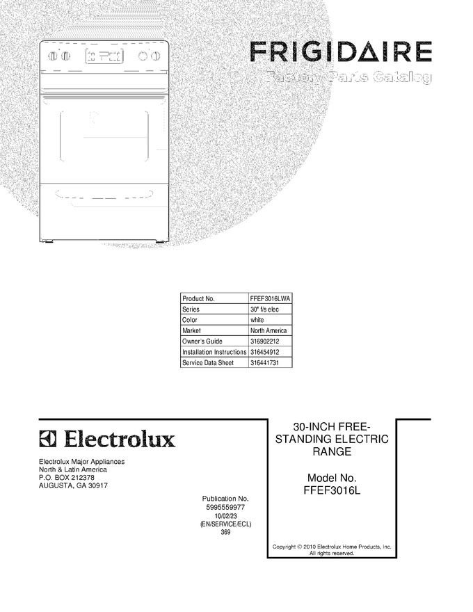 Diagram for FFEF3016LWA