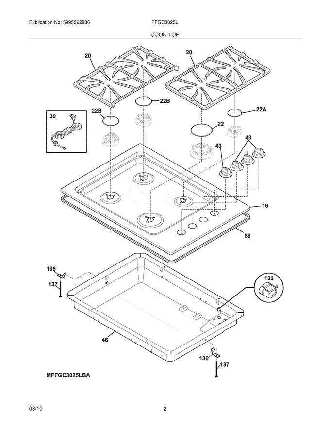 Diagram for FFGC3025LSA