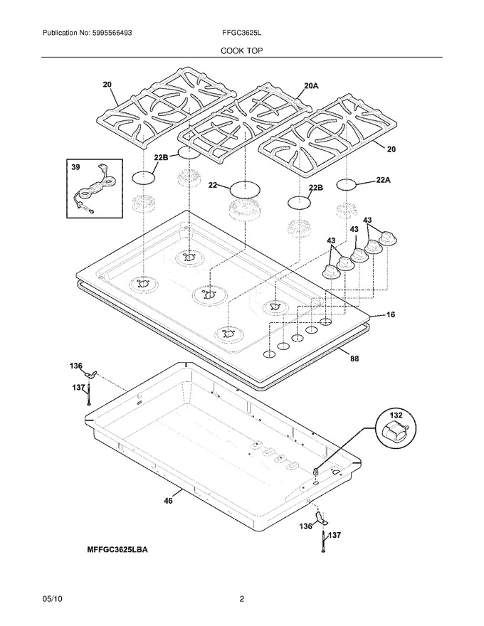 Diagram for FFGC3625LBA
