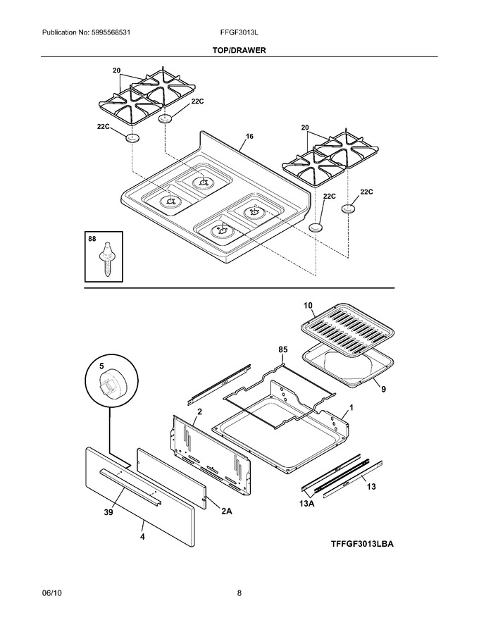 Diagram for FFGF3013LWB
