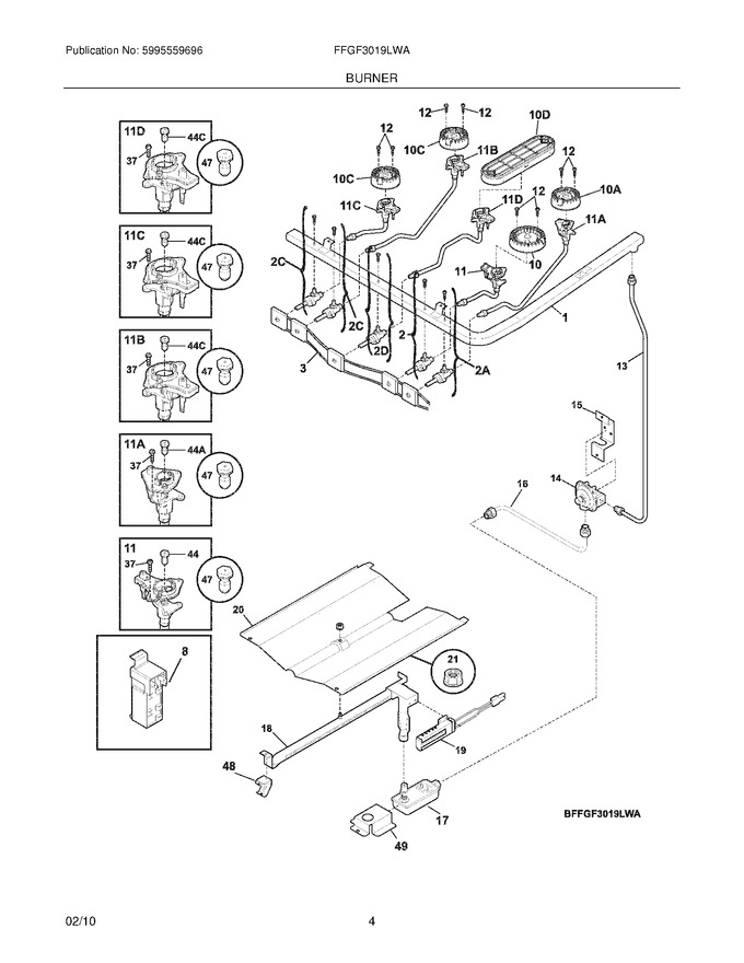 Diagram for FFGF3019LWA