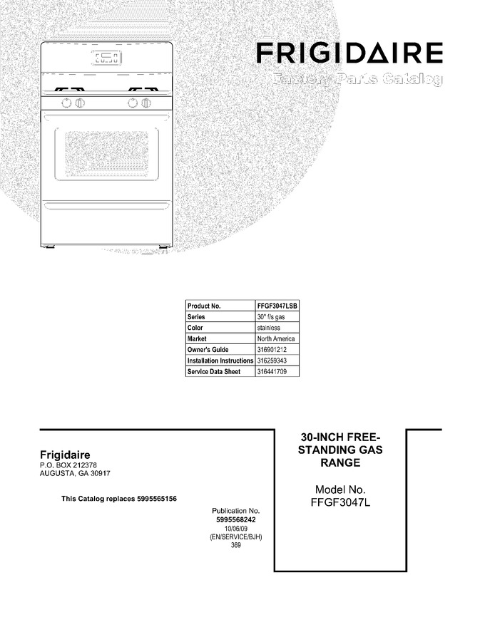 Diagram for FFGF3047LSB