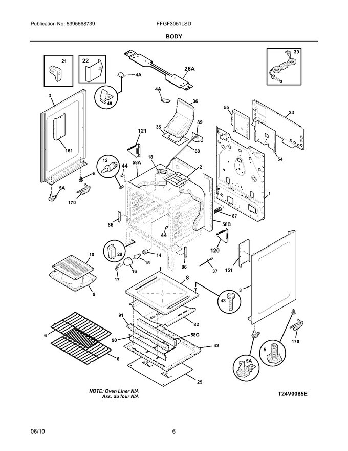 Diagram for FFGF3051LSD