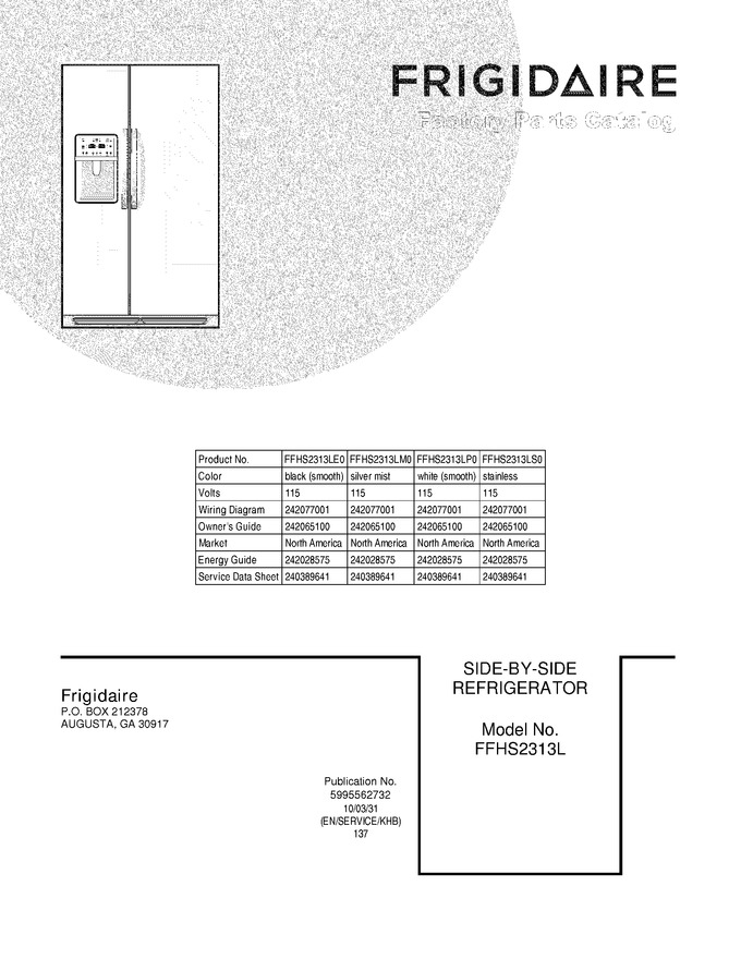 Diagram for FFHS2313LP0