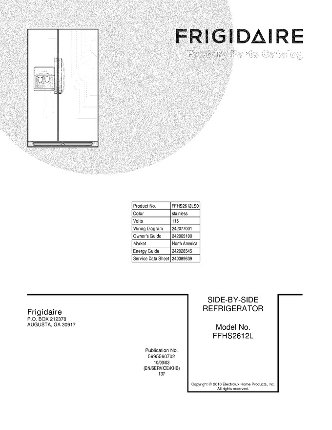 Diagram for FFHS2612LS0