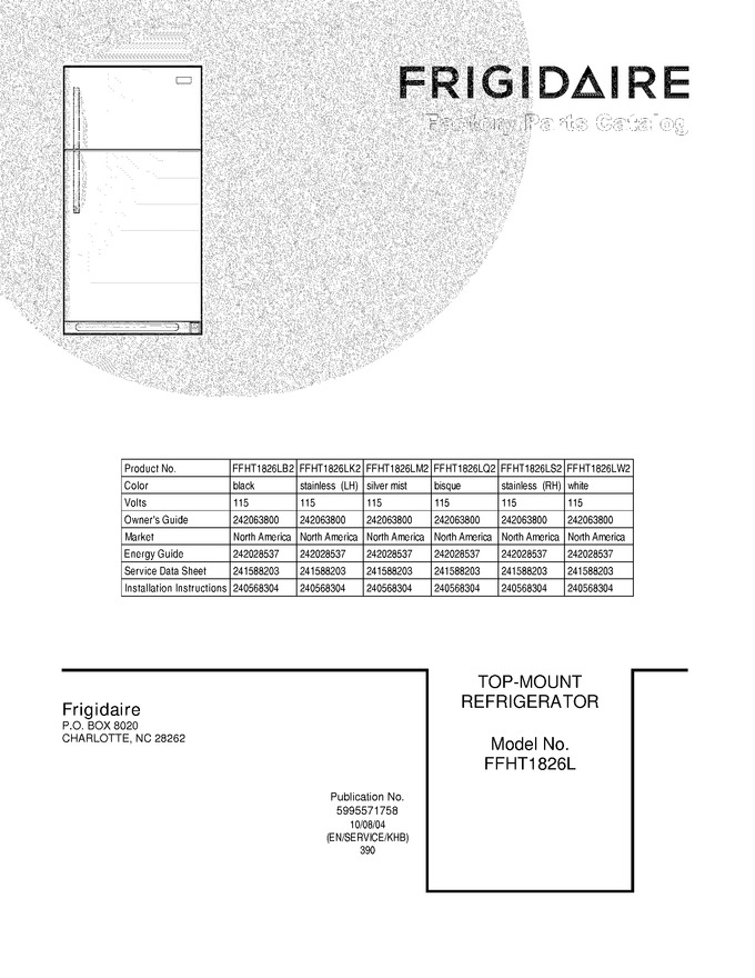 Diagram for FFHT1826LB2