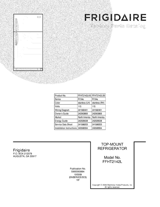 Diagram for FFHT2142LS0