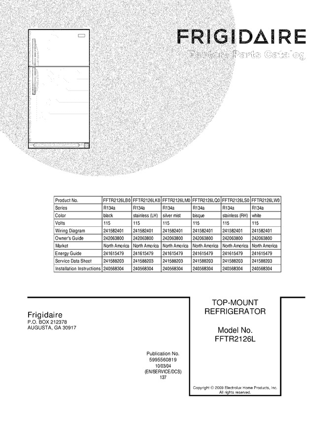 Diagram for FFTR2126LM0