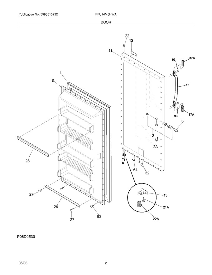 Diagram for FFU14M5HWA