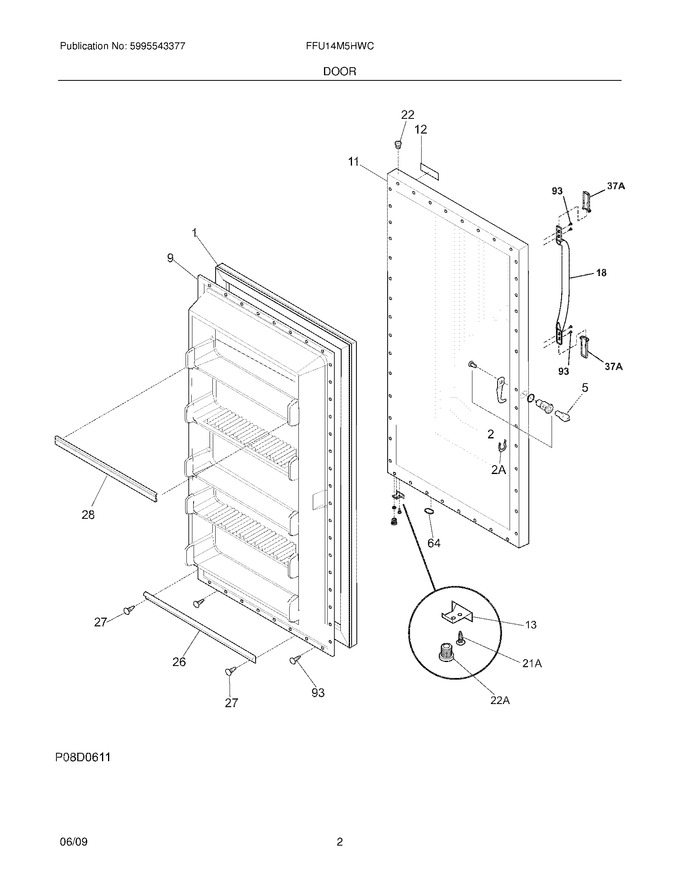 Diagram for FFU14M5HWC