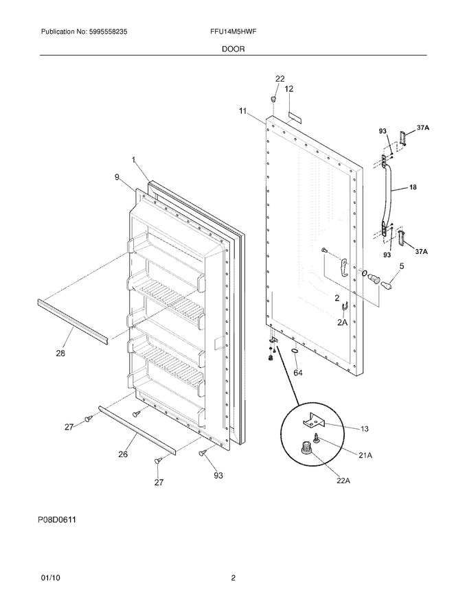 Diagram for FFU14M5HWF