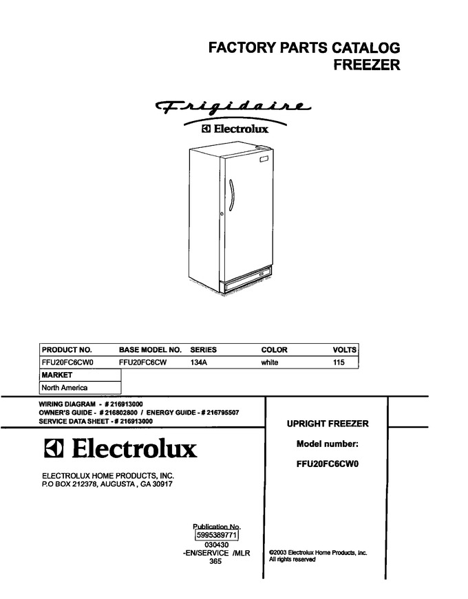 Diagram for FFU20FC6CW0