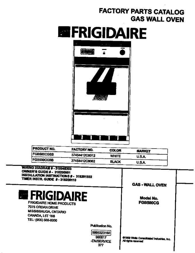 Diagram for FGB500CGBB