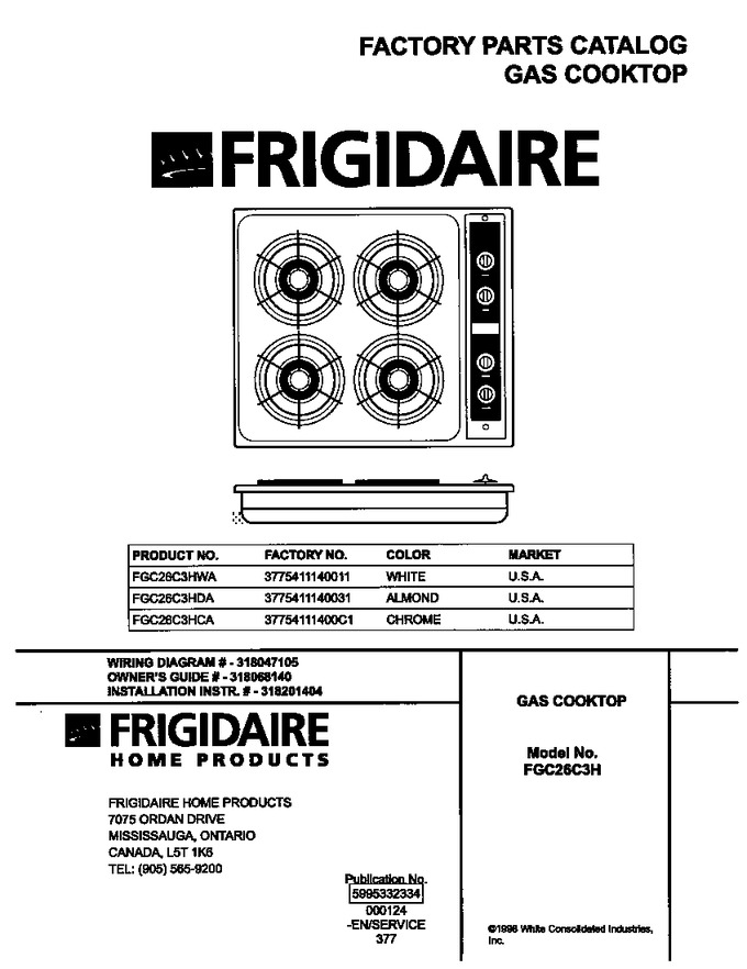 Diagram for FGC26C3HWA