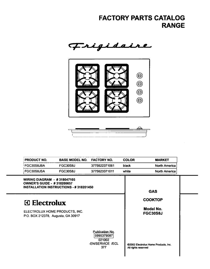 Diagram for FGC30S8JSA