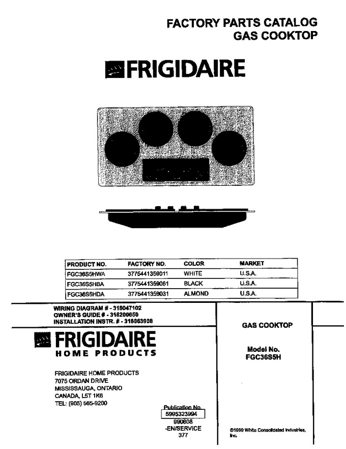 Diagram for FGC36S5HBA