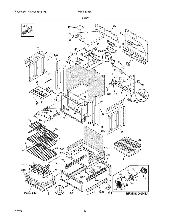 Diagram for FGDS3065KWA