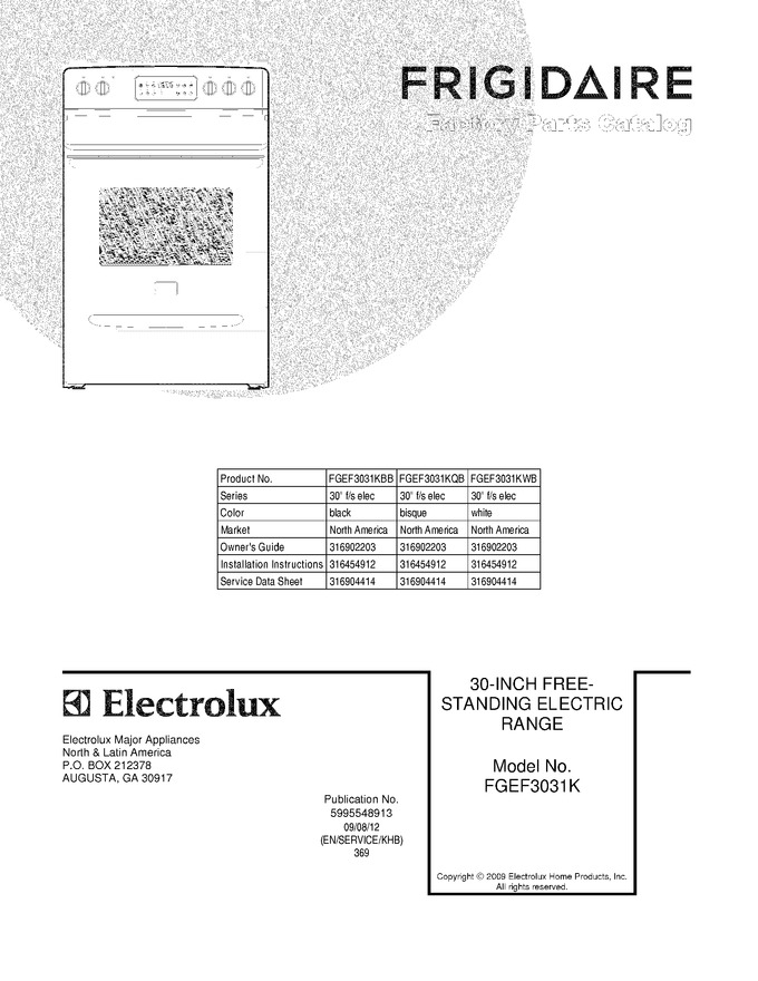 Diagram for FGEF3031KWB