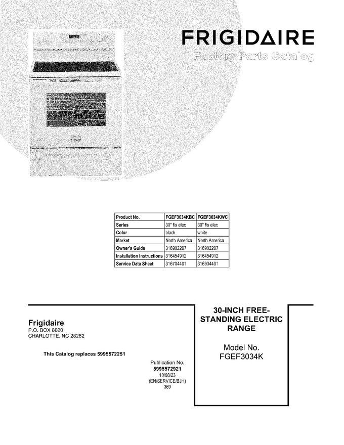 Diagram for FGEF3034KWC