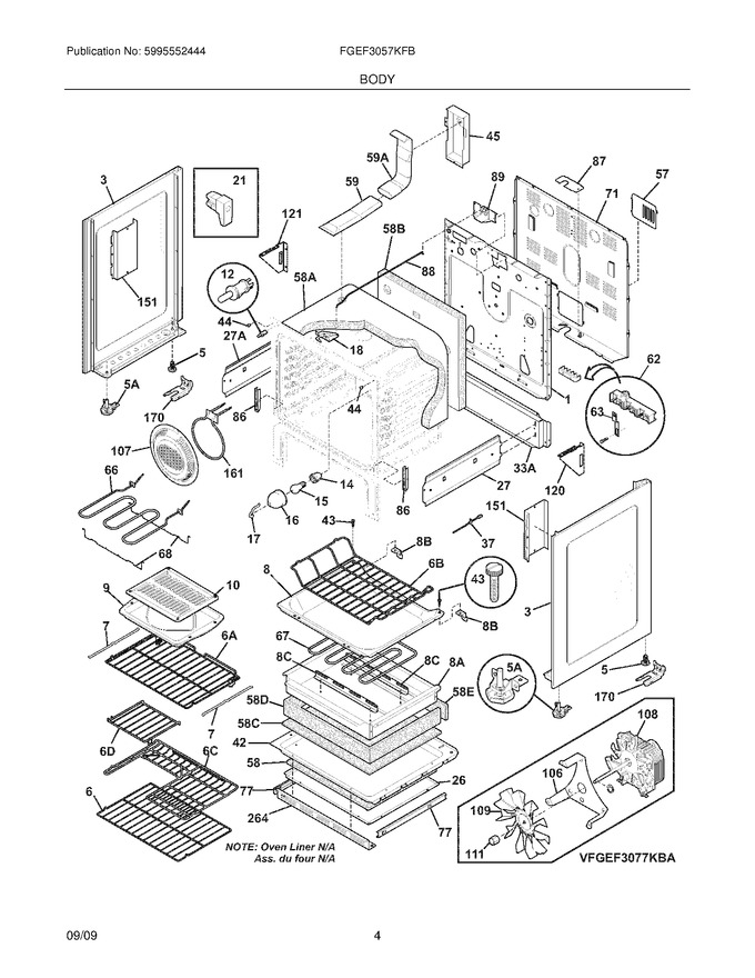 Diagram for FGEF3057KFB