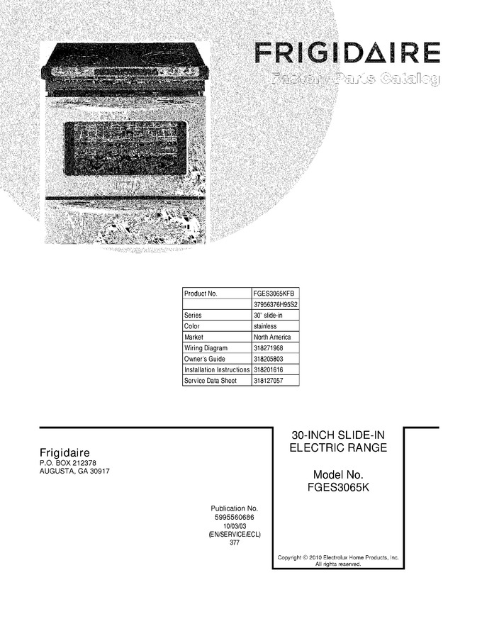Diagram for FGES3065KFB