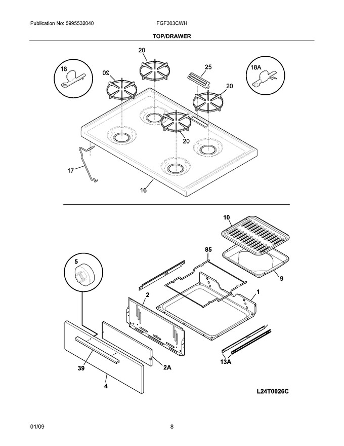 Diagram for FGF303CWH