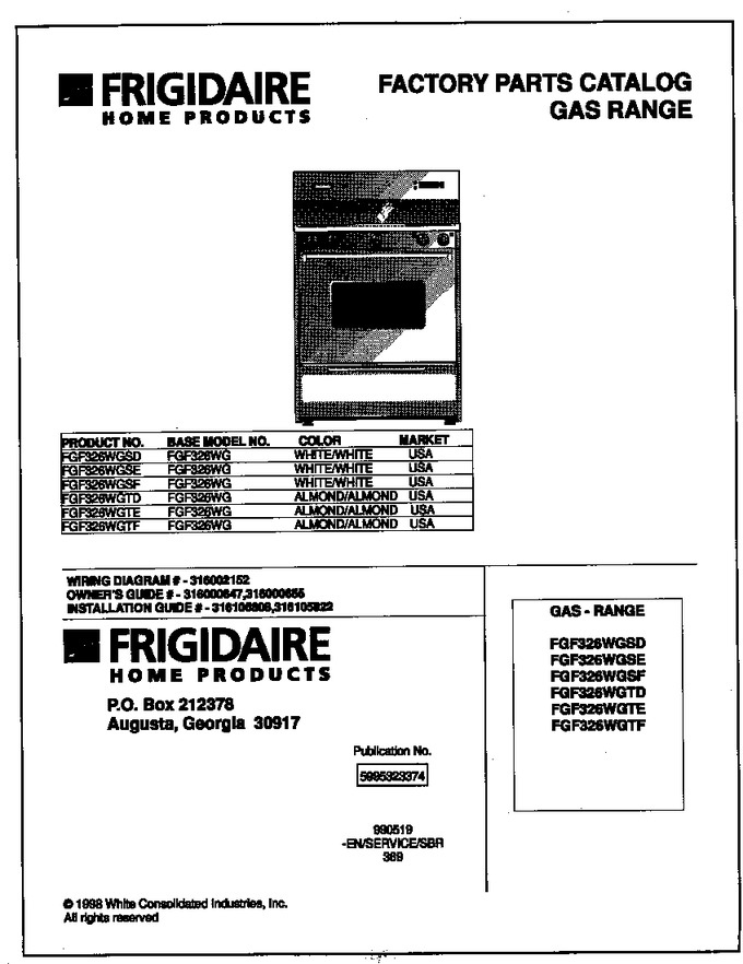 Diagram for FGF326WGTF