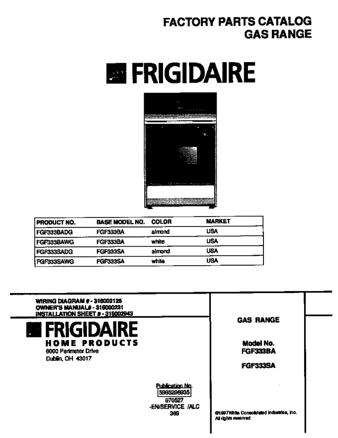 Diagram for FGF333BAWG
