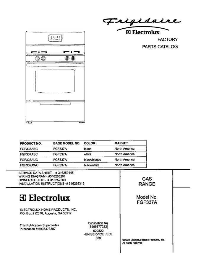 Diagram for FGF337AWC