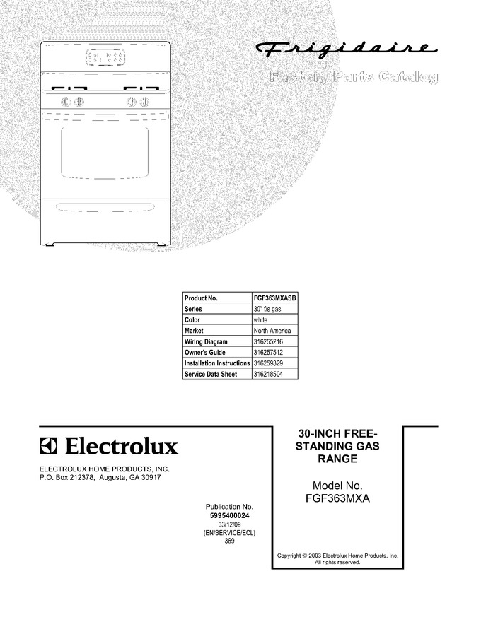 Diagram for FGF363MXASB