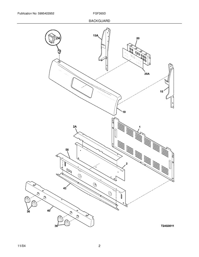 Diagram for FGF365DSA