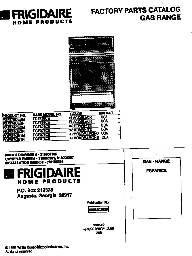 Diagram for FGF376CESN