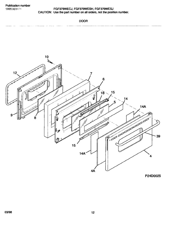 Diagram for FGF376WESJ