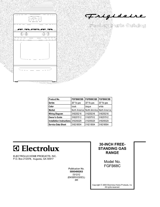 Diagram for FGFB68CSB
