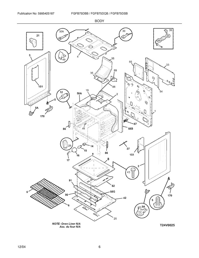 Diagram for FGFB75DSB