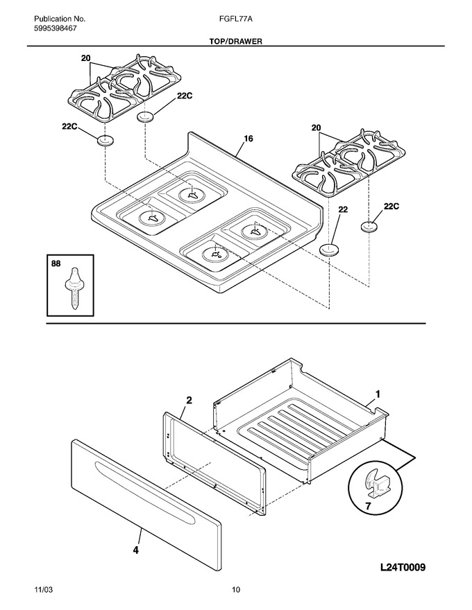 Diagram for FGFL77ASF