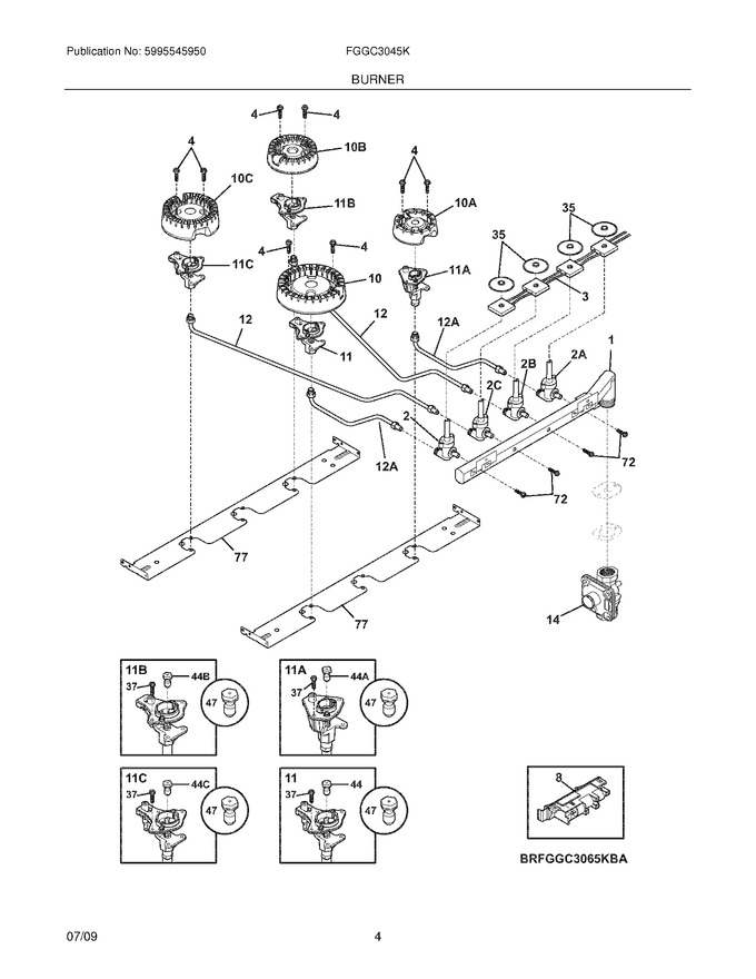 Diagram for FGGC3045KWA