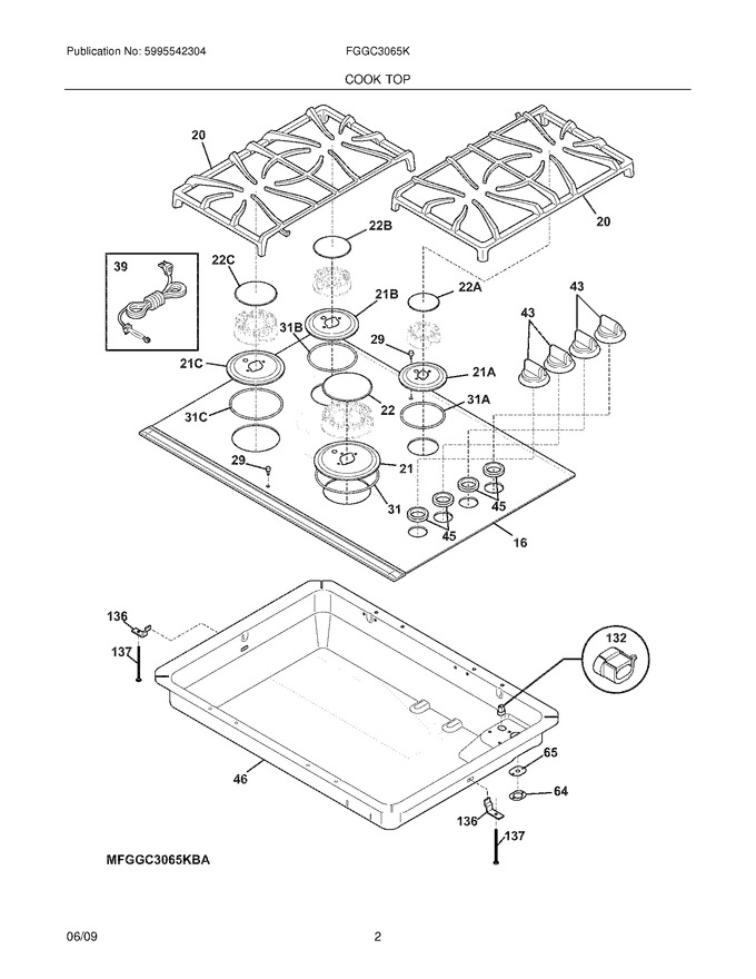Diagram for FGGC3065KWA