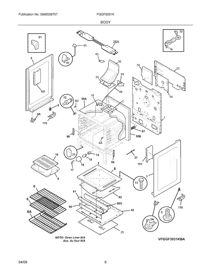 Diagram for FGGF3031KWA