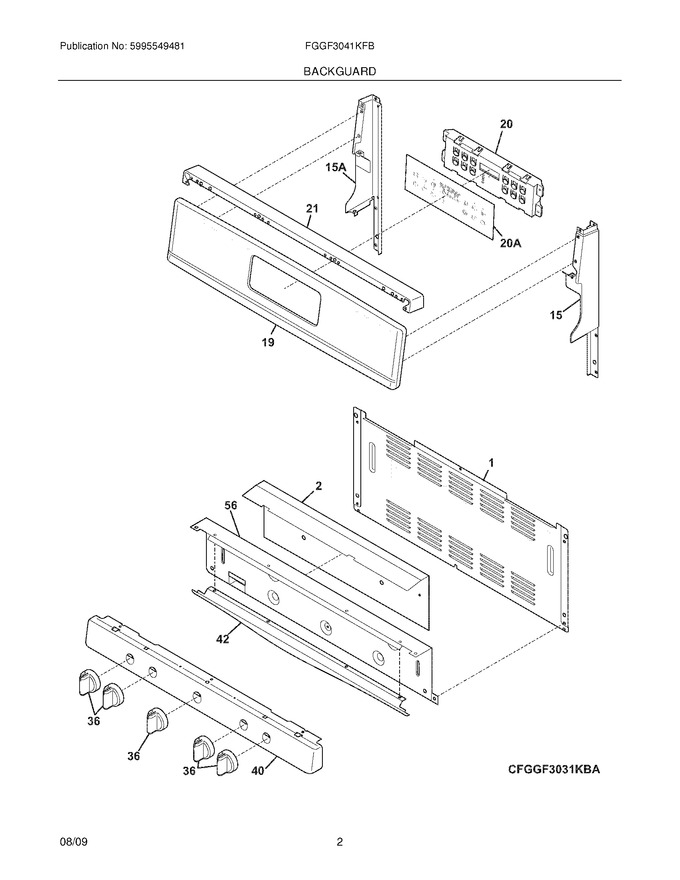 Diagram for FGGF3041KFB