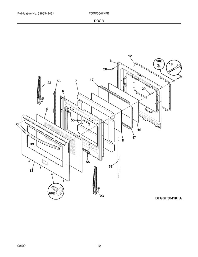 Diagram for FGGF3041KFB