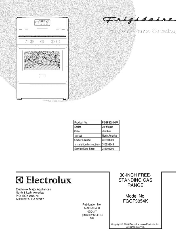 Diagram for FGGF3054KFA